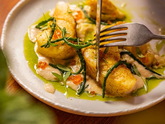 Meïda Cabillaud rôti au raz el hanout